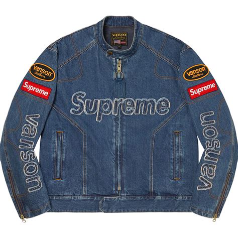 supreme denim jacket replica|supreme jacket cost.